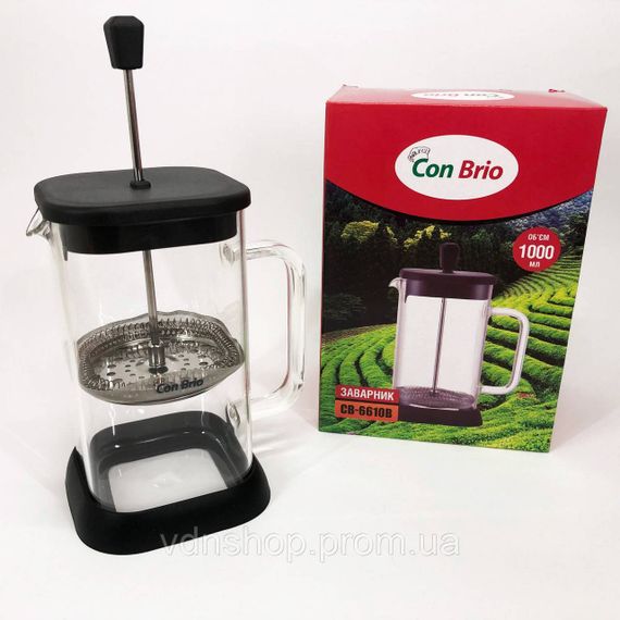 Зручний френч-прес для дому Con, Красивий заварник, Стильний чайник для заварювання BO-74 | Зображення 3