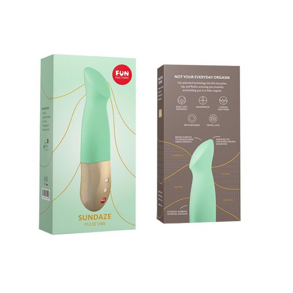 Вібратор-пульсатор Fun Factory SUNDAZE pistachio sexstyle | Зображення 7