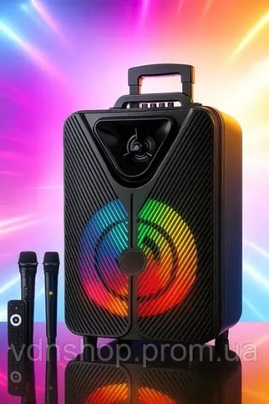 Бездротова караоке-колонка із двома мікрофонами SPS ZQS15123