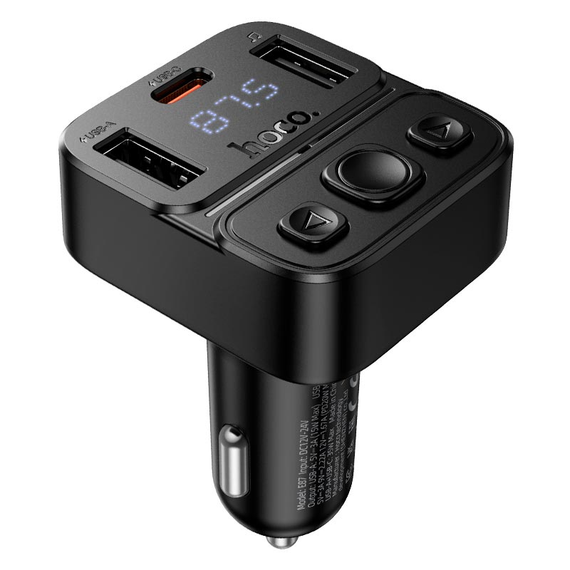 FM- модулятор HOCO E87 Delta /PD20W+15W /1*Type-C+2*USB /BTv5.4