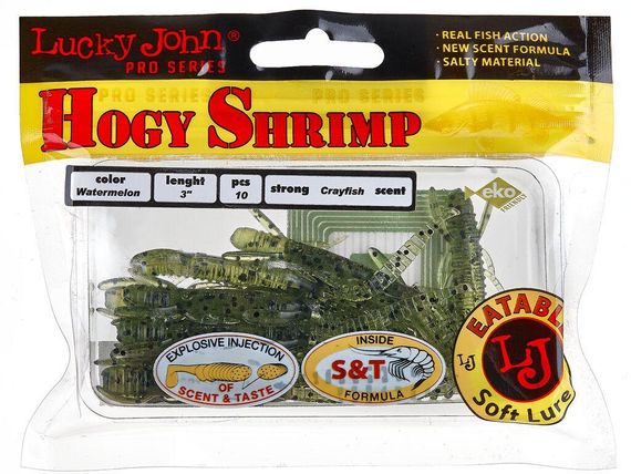 Твистер 3" LJ Лаки Джон Hogy Shrimp 140-PA01 | Зображення 1