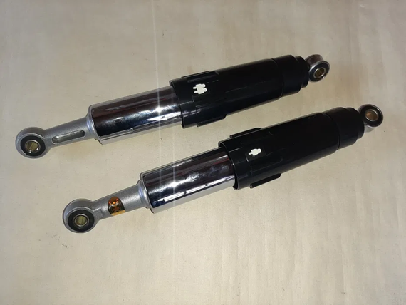 Амортизатори задні на мопед Delta 340mm, з перемикачем 1-2 чол. (чорні)