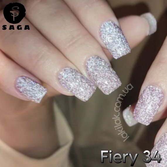 Світловідбиваючий гель-лак SAGA 34 Fiery 9мл | Зображення 2