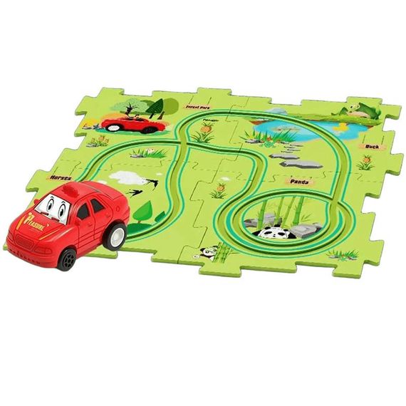 Розвиваюча іграшка-пазл SHT 1103B Forest Park (25pcs) Green | Зображення 1