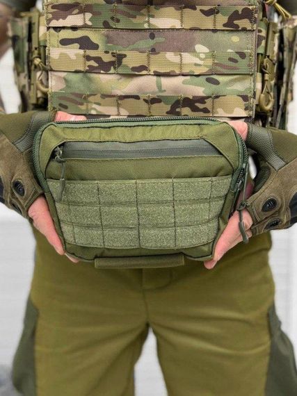 Подсумок Напашник  под бронежилет Олива