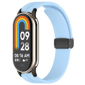 Ремінець Line Magnetic для Xiaomi Mi Band 9/8 Блакитний / Blue