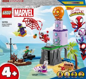 Конструктор игровой Marvel Команда Паука на маяке Зеленого Гоблина 10790 149 деталей