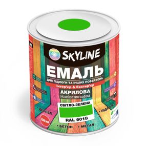Эмаль для пола SkyLine Светло-зеленый RAL 6018 0.75 л