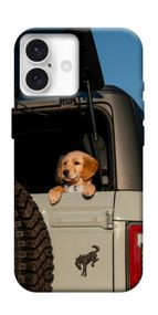 Чохол з картинкою Dog in the car для Apple iPhone 16 Plus