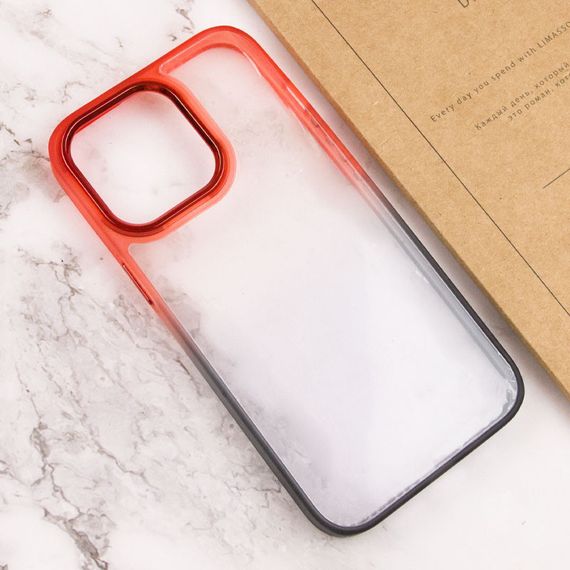 Чохол TPU+PC Fresh sip series для Apple iPhone 13 Pro (6.1") Чорний / Червоний | Зображення 2