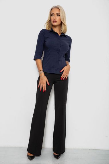 Блуза класична, колір синій, 230R08-1 | Зображення 1