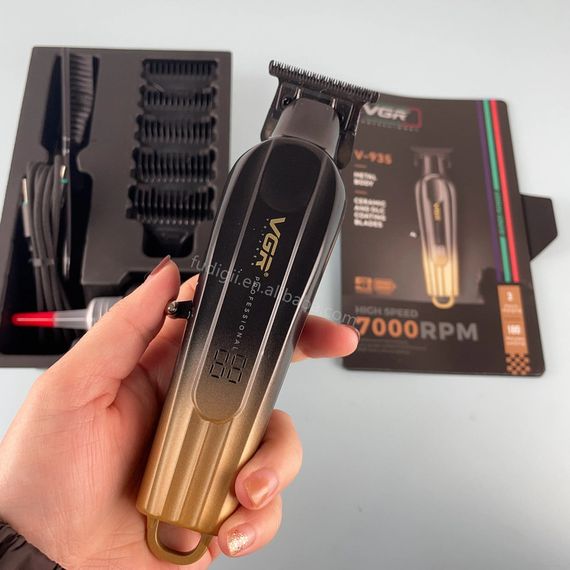 Бездротовий тример VGR V-935 Gold для стильних стрижок вдома та в салоні (46079-V-935 Gold_923) | Зображення 7