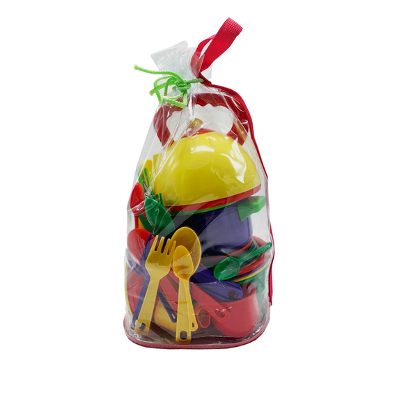 Детский игровой набор посудки ЮНИКА 71023 33 предмета Разноцветный