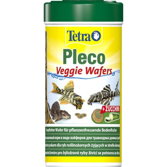Корм Tetra Pleco Veggie Wafers для травоїдних донних рибок пластинки 110 г/ 250 мл
