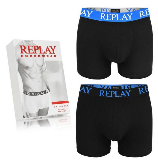 Мужские анатомические трусы боксеры Replay (2 шт) | Зображення 1