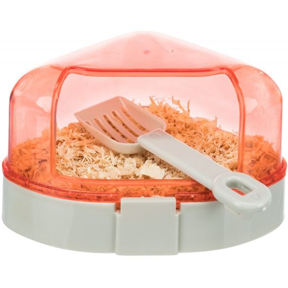 Туалет Trixie для гризунів кутовий з лопаткою пластиковий 14x8x11 см | Зображення 6