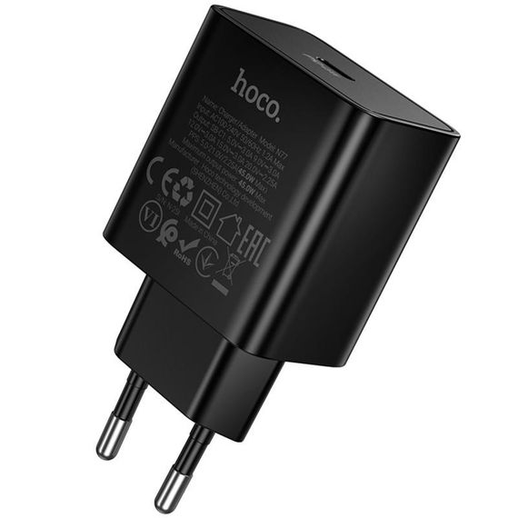 МЗП Hoco N77 Star PD45W (1USB-C) Black | Зображення 2