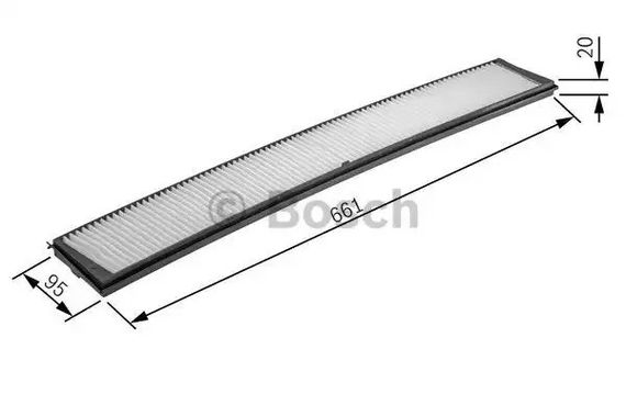Фільтр салону 2036 BMW 316/318/320/325/328/330/X3 E46/E83 99-08, BOSCH (1987432036) | Зображення 4
