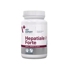 Вітаміни VetExpert Hepatiale Forte Small breed & cats для здоров'я печінки у собак малих порід та котів 30 табл