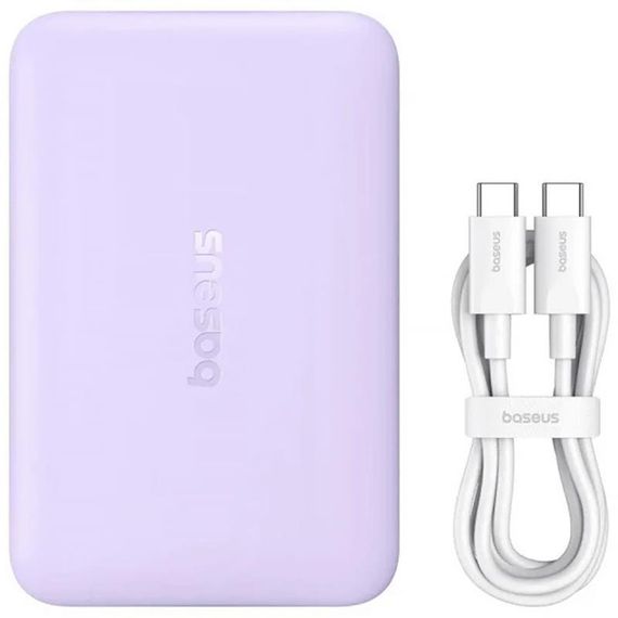 Портативний ЗП Power Bank Baseus EnerFill FM11 Ultra-Mini 22.5W з БЗП 10000mAh (PPFM11-1022) Nebula Purple | Зображення 1
