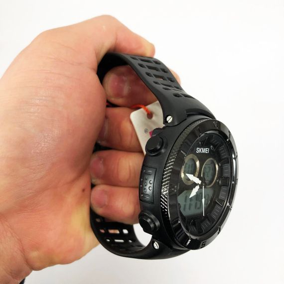 Годинники чоловічі кварцово-електронні спортивні, Водостійкий тактичний годинник, Протиударний годинник LM-48