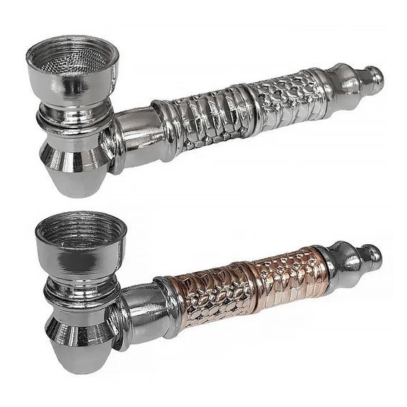 Металева Трубка З Крешером “Dongo Middle Bronze” | Зображення 2