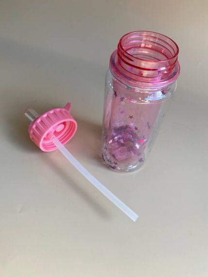 Поїлка - пляшечка дитяча Конфеті Рожева 360 мл | Зображення 2