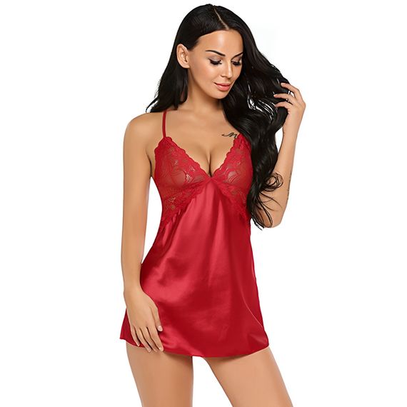 Сексуальный пеньюар красного цвета, размер L
