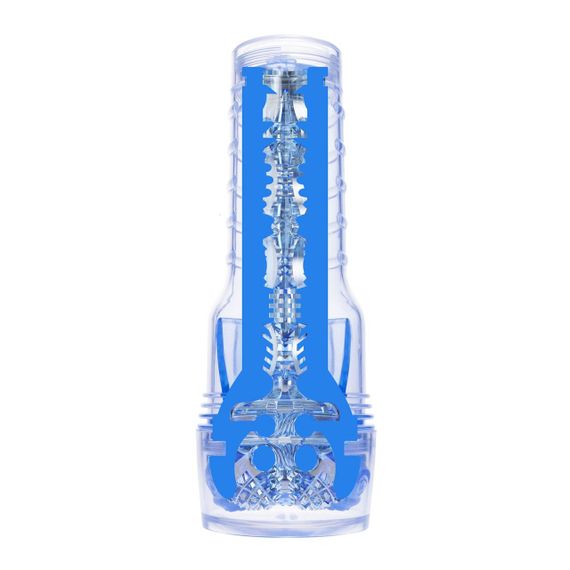 Мастурбатор Fleshlight Turbo Core Blue Ice, оральний секс (глибоке горло) | Зображення 4