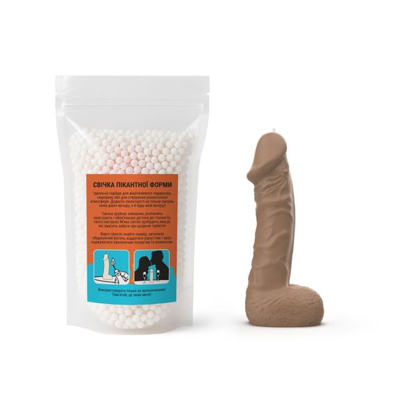 Свічка у вигляді члена Чистий Кайф LARGE Brown | Зображення 3