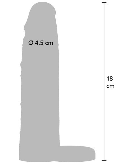 Насадка на пеніс з ерекційним кільцем Hidden Desire INFERNO, 18 × 4,5 см sexstyle | Зображення 6