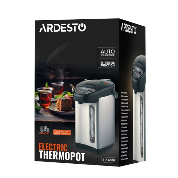 Термопот Ardesto TP-45BI 4.5 л серебристый | Зображення 8