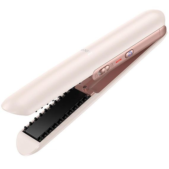 Беспроводной выпрямитель для волос Hoco HP46 Explicit with digital display Pink | Зображення 1