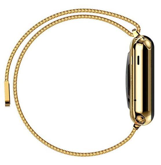 Міланський сітчастий ремінець Primo для Apple Watch 42mm / 44mm / 45mm - Gold | Зображення 3
