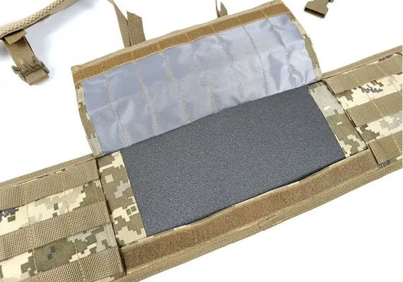 Тактичний пояс розвантажувальний РПС з кріпленнім MOLLE та плечовими лямками Піксель без підсумків | Зображення 4