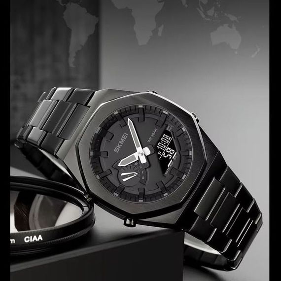 Годинник наручний чоловічий SKMEI 1816BKBKBK GB-28