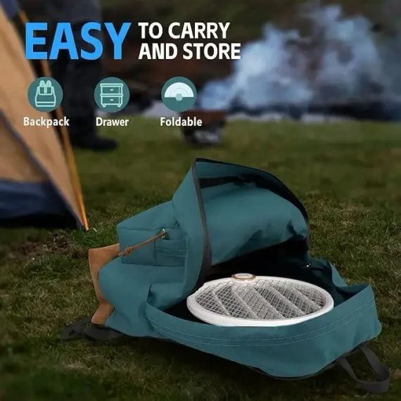 Електрична мухобійка Buzzeap, складна електрична мухобійка 3 в 1, електрична мухобійка | Зображення 3