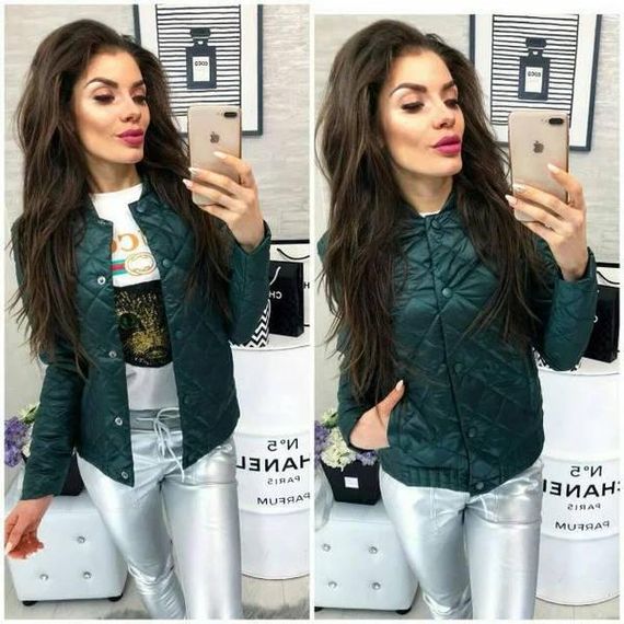 Куртка з ефектом стьобання, арт.310, бутилка | Зображення 2