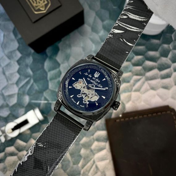 Чоловічий годинник Awarder 021-3D Де би не був All Black Mesh | Зображення 2