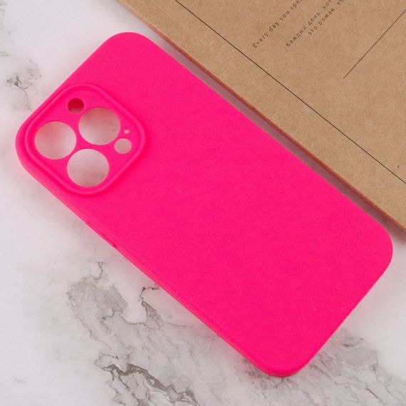 Чохол Silicone Case Full Camera Protective (AA) NO LOGO для Apple iPhone 14 Pro Max (6.7") Рожевий / Barbie pink | Зображення 2