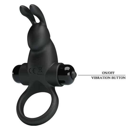Эрекционное кольцо - Pretty Love Vibrant Penis Ring I Black sexstyle | Зображення 4