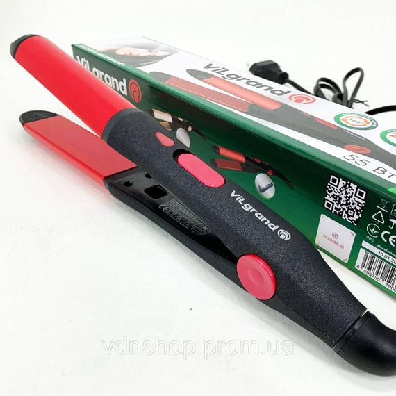 Ергономічна праска-випрямляч ViLgrand, Праска гофре плойка для укладання, Праска-випрямляч потужна XD-65 | Зображення 9