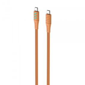 Кабель USB-C to USB-C HAVIT HV-CB6254 PD60W 3A 1м з LED індикатором Orange
