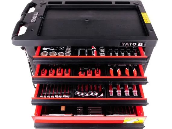 Шафа-візок з інструментами на колесах YATO YT-5530 (набір 177 шт) | Зображення 4