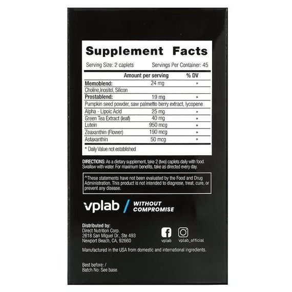 VpLAb Ultra Men's Sport Multivitamin Formula №90 | Зображення 3