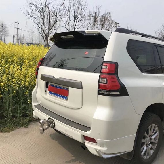 Спойлер вставка (поверх рідного спойлеру) Чорний колір для Toyota Land Cruiser Prado 150 2009-2023 рр | Зображення 3