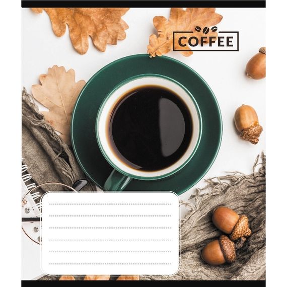 Тетрадь общая "Кофейные зерна" 048-590111K-5 в клеточку, 48 листов