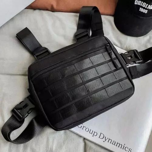 Тактична нагрудна сумка з Cordura 1000D, розгрузка чоловіча чорна | Зображення 7