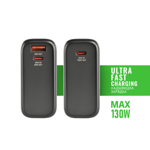 Павербанк 20000 mAh Videx VPB-323 100W PD LED дисплей чорний | Зображення 6
