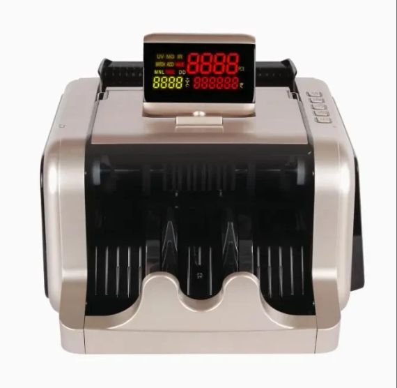 Машина для рахунку грошей з детектором підроблених купюр та великим бічним світлодіодним дисплеєм Model-2600 | Зображення 2